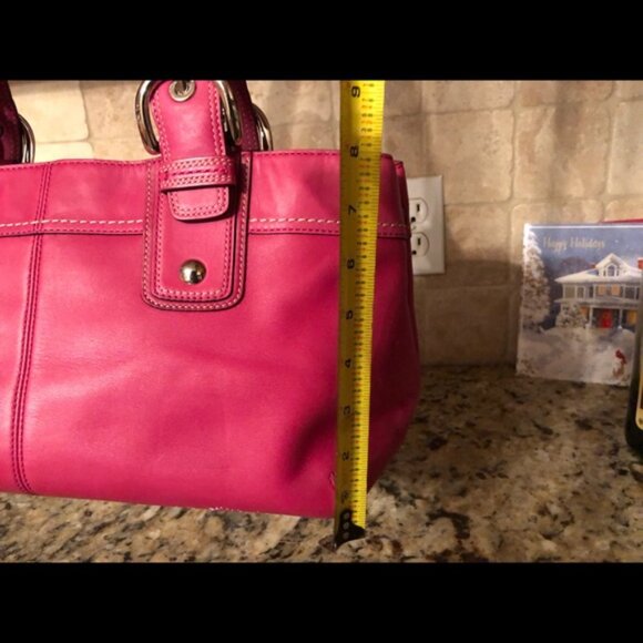 Pink Leather Coach Purse - Picture 12 of 12